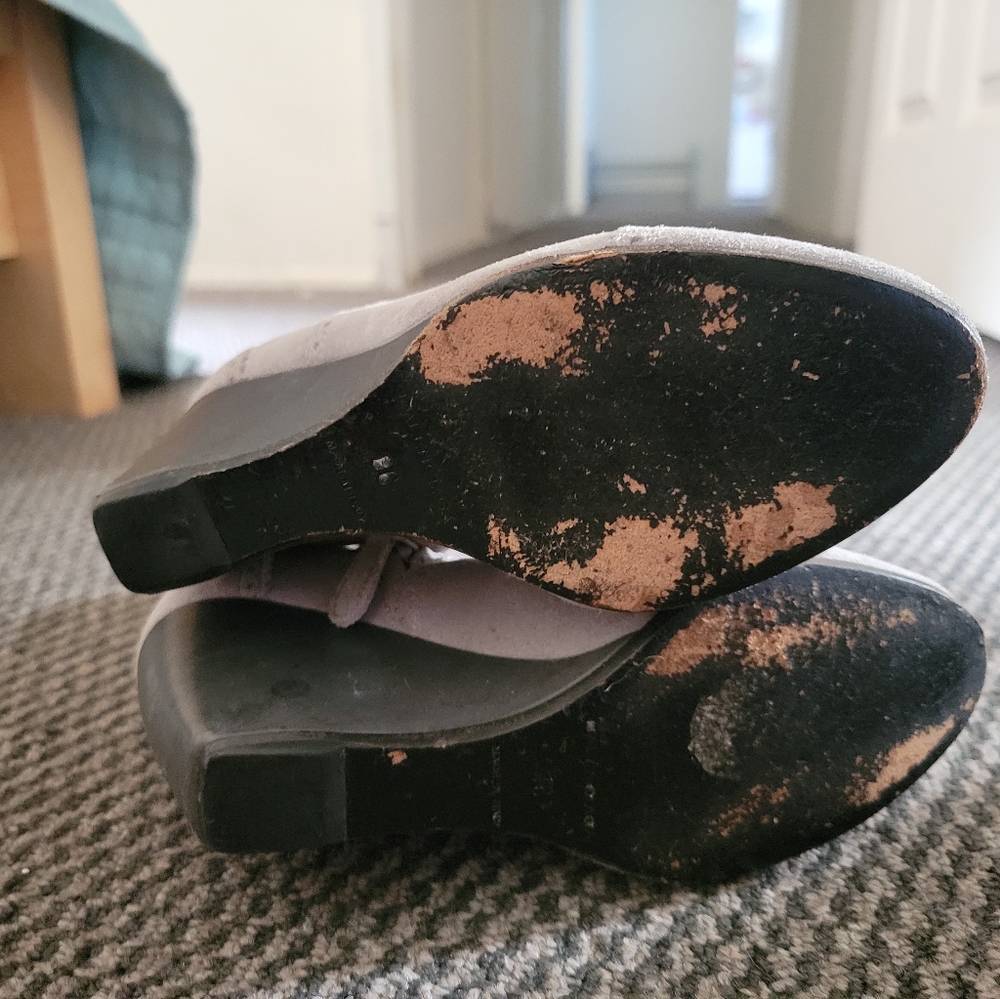 Balenciaga Boots Grey Suede Size 5 - Picture 4 of 5